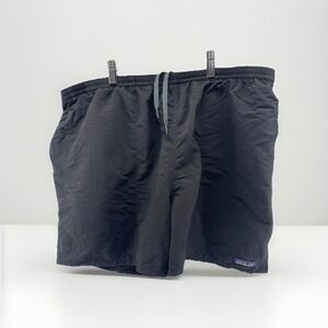 Patagonia Mens Shorts XXL Black Swim Trunks Mesh Lined Drawstring Outdoor